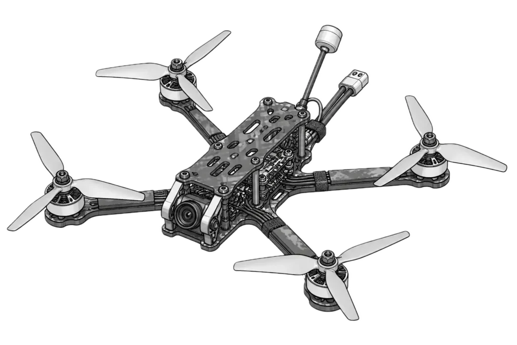 FPV dronas
